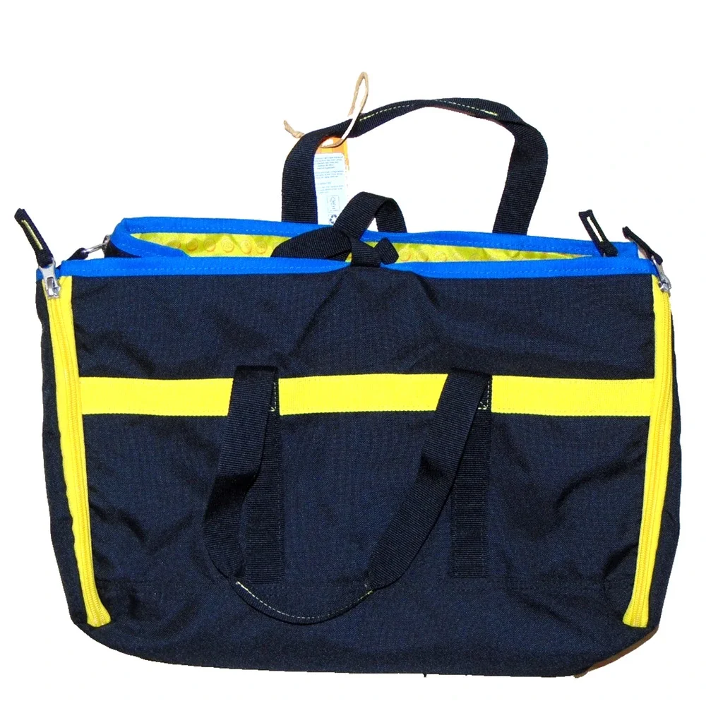 LEGO Tote Bag Black & Yellow Carry Gear Solutions RPET Recycled NWT Retired